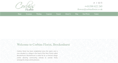 Desktop Screenshot of corbinsflorist.co.uk